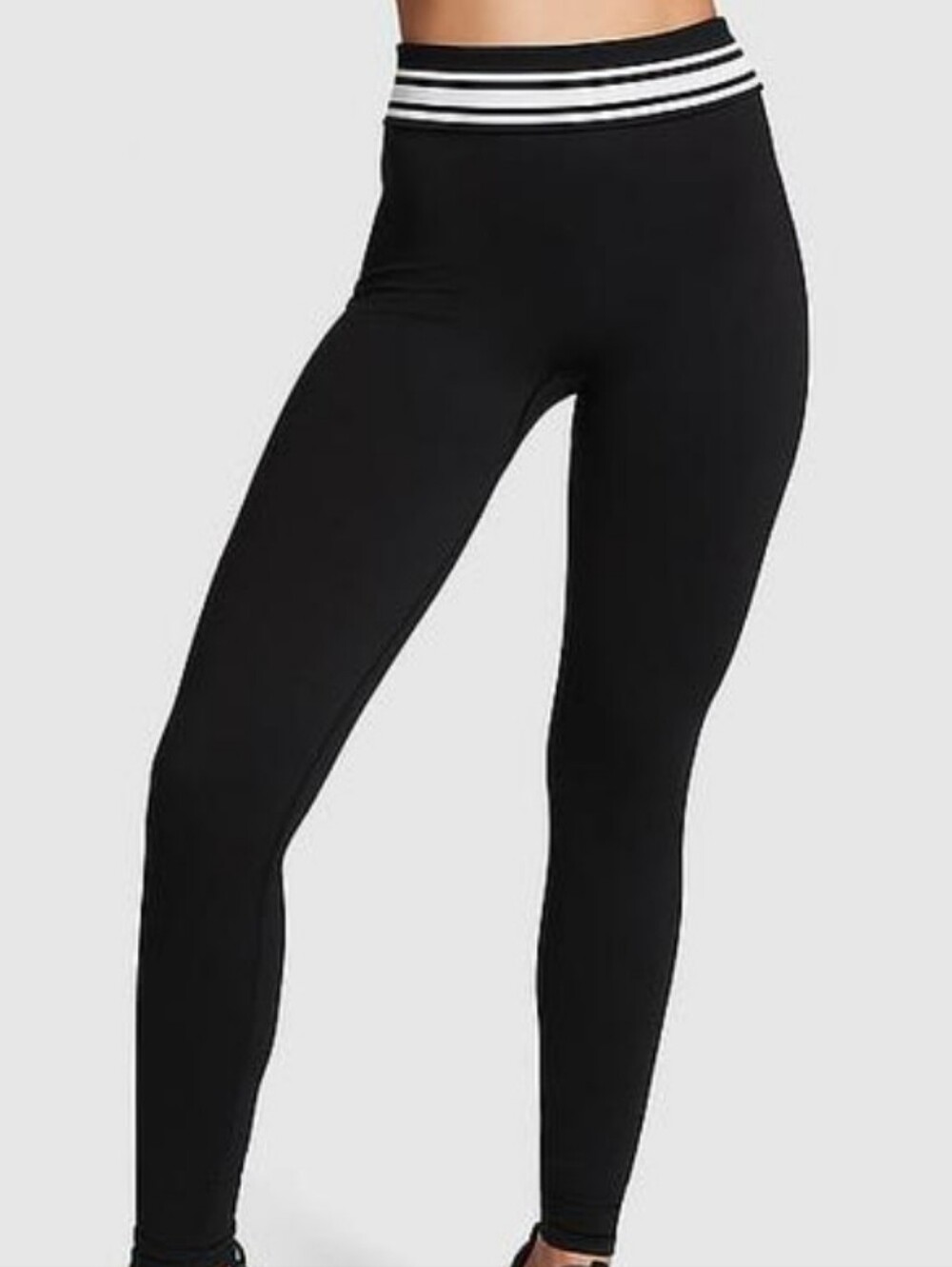 VS PINK Soft Seamless Foldover Leggings Sz LG NWT